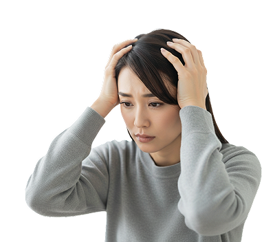 見積もりに悩む女性