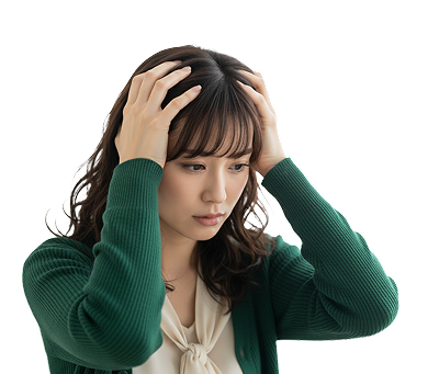 将来に悩む女性