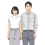 30代ご夫婦のイラスト